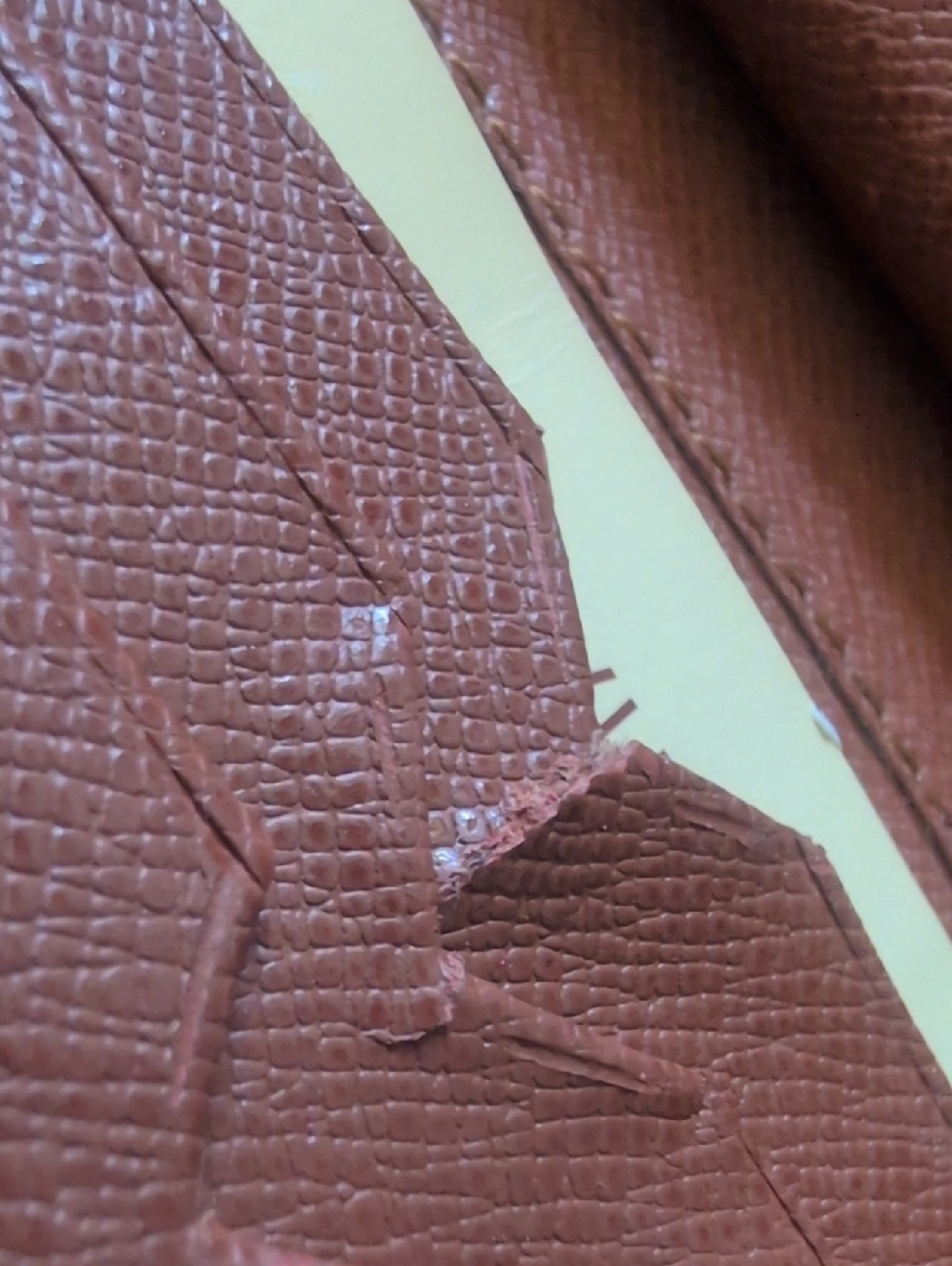 Vtg Louis Vuitton Monogram Canvas Brown & Tan Snap Wallet W Kiss Lock Coin Purse - Picture 7 of 9